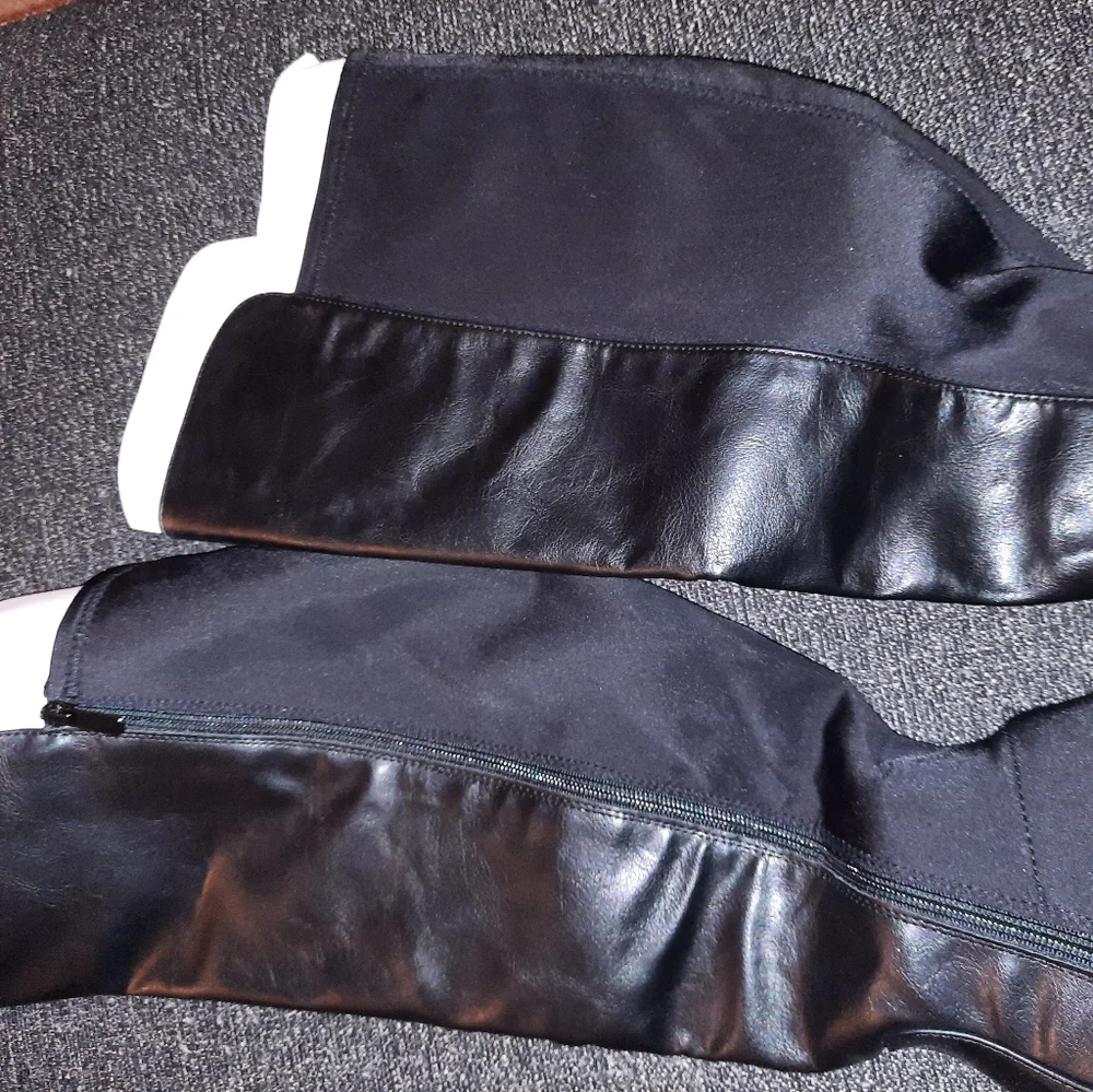 Torrid Faux Leather Stretch Back Over the Knee Boots